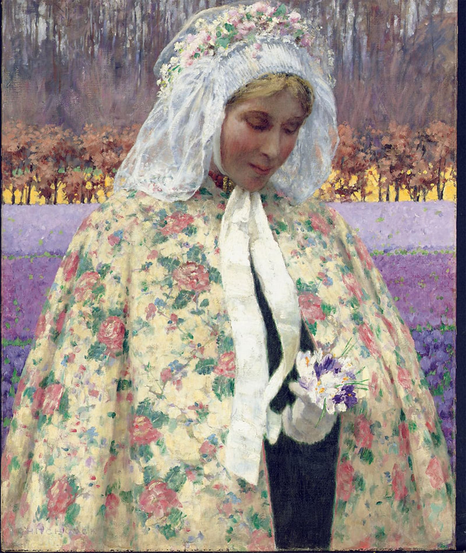 ARTXLXXBN Famous Print Painting Colorful Art Print Easter Sunday by George Hitchcock Canvas Art Decorations for Home Decor 60x90cm