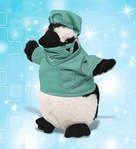 Miniatura 6 de DolliBu Juguete de peluche de médico de pingüino africano, disfraz de pingüino súper suave con bonito uniforme médico y traje de gorra, regalo con