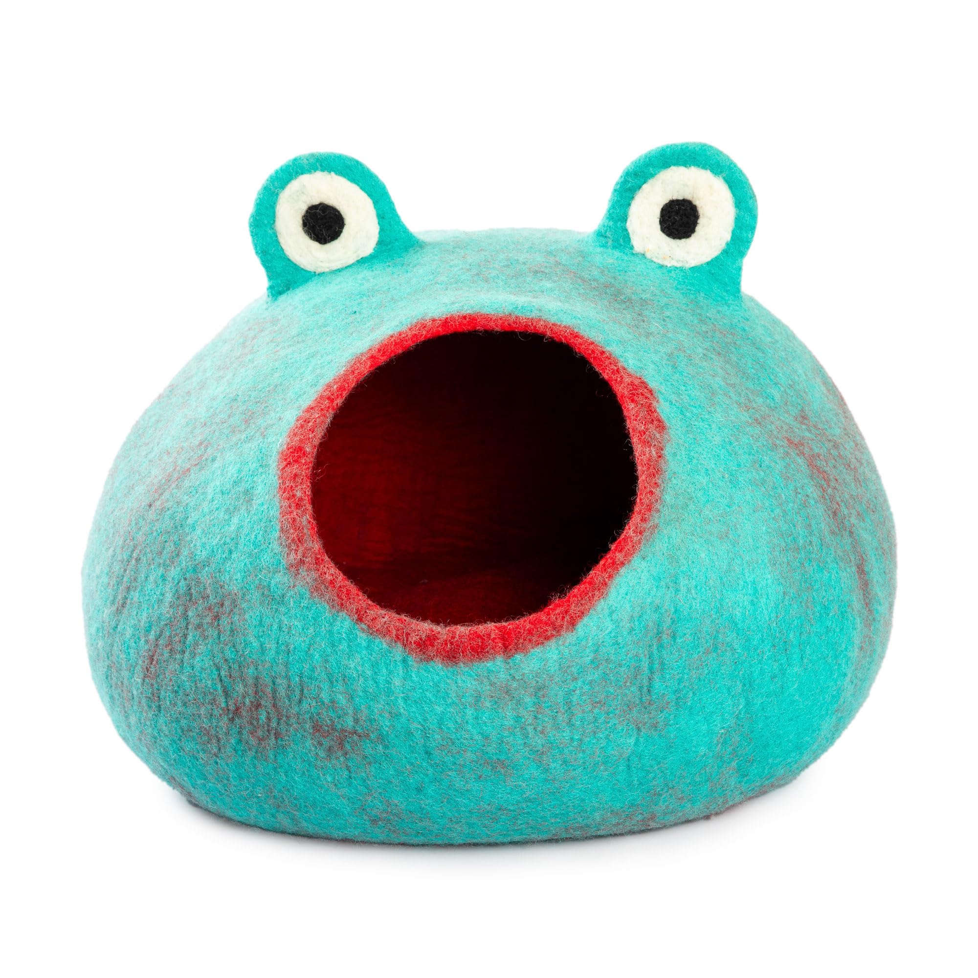 Lit De Grotte Pour Chat - KA488 - Amovible - Lavable - Semi-fermé - Confortable En Feutre