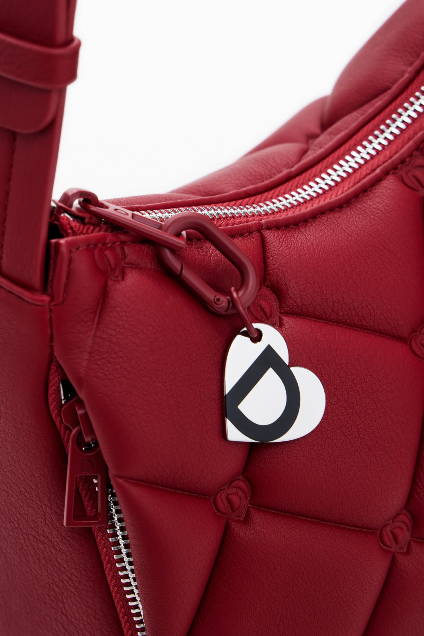 Bolso efecto piel capitoné M