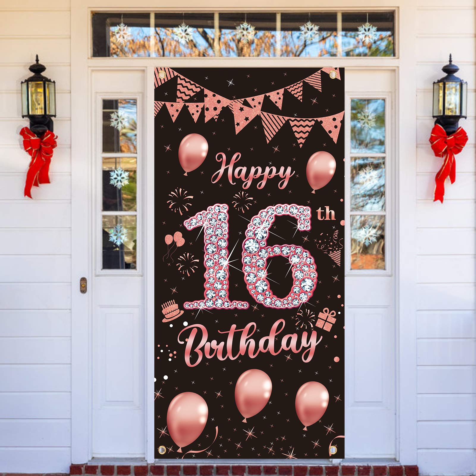 Buy Lnlofen 16th Birthday Door Banner Decorations for Girls, Large 16