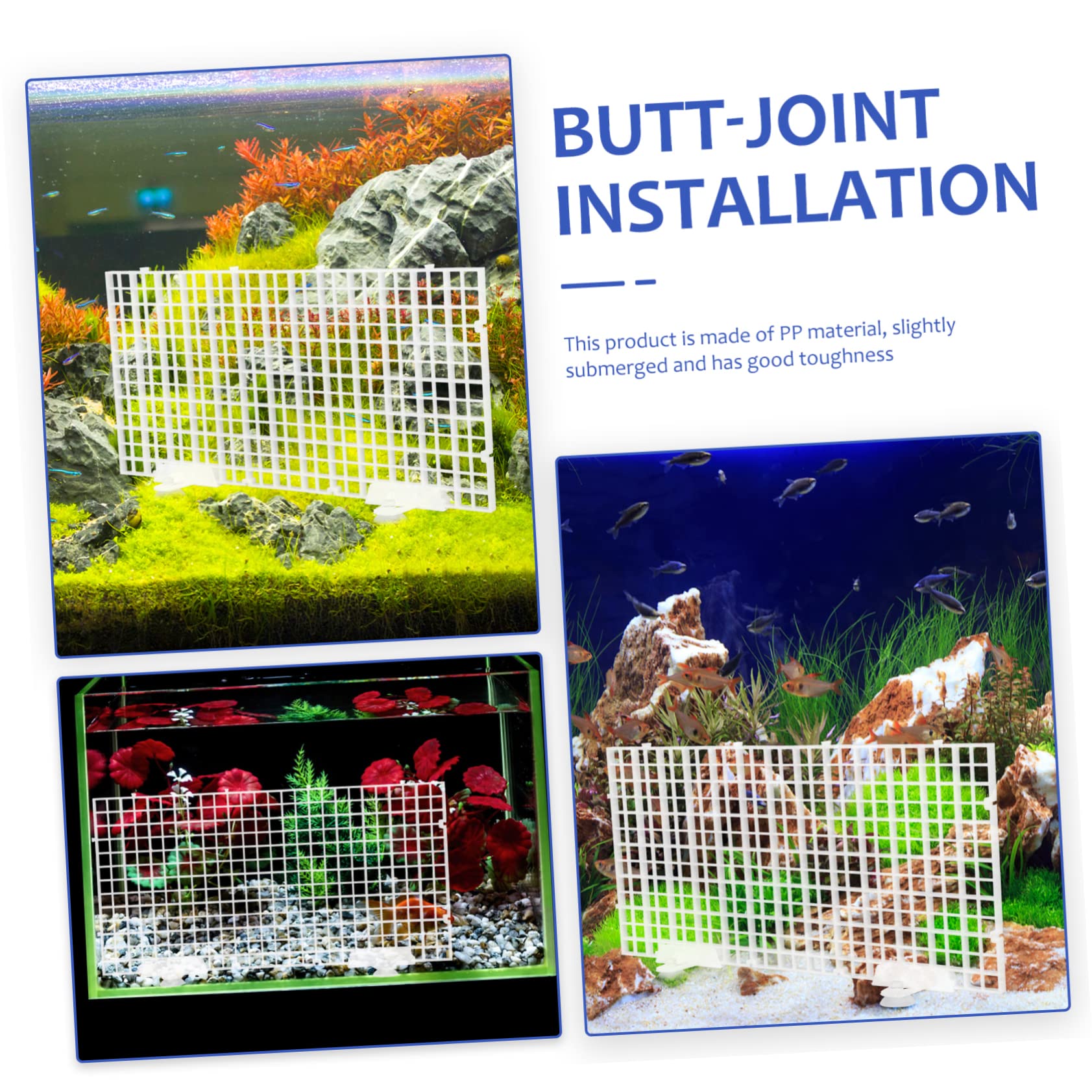 BESPORTBLE 3 Juegos Placa de Aislamiento de Tanque de Peces pecera de plastico Bandeja divisoria de Rejilla de plástico Placa de separación de plástico Placas filtrantes Acuario