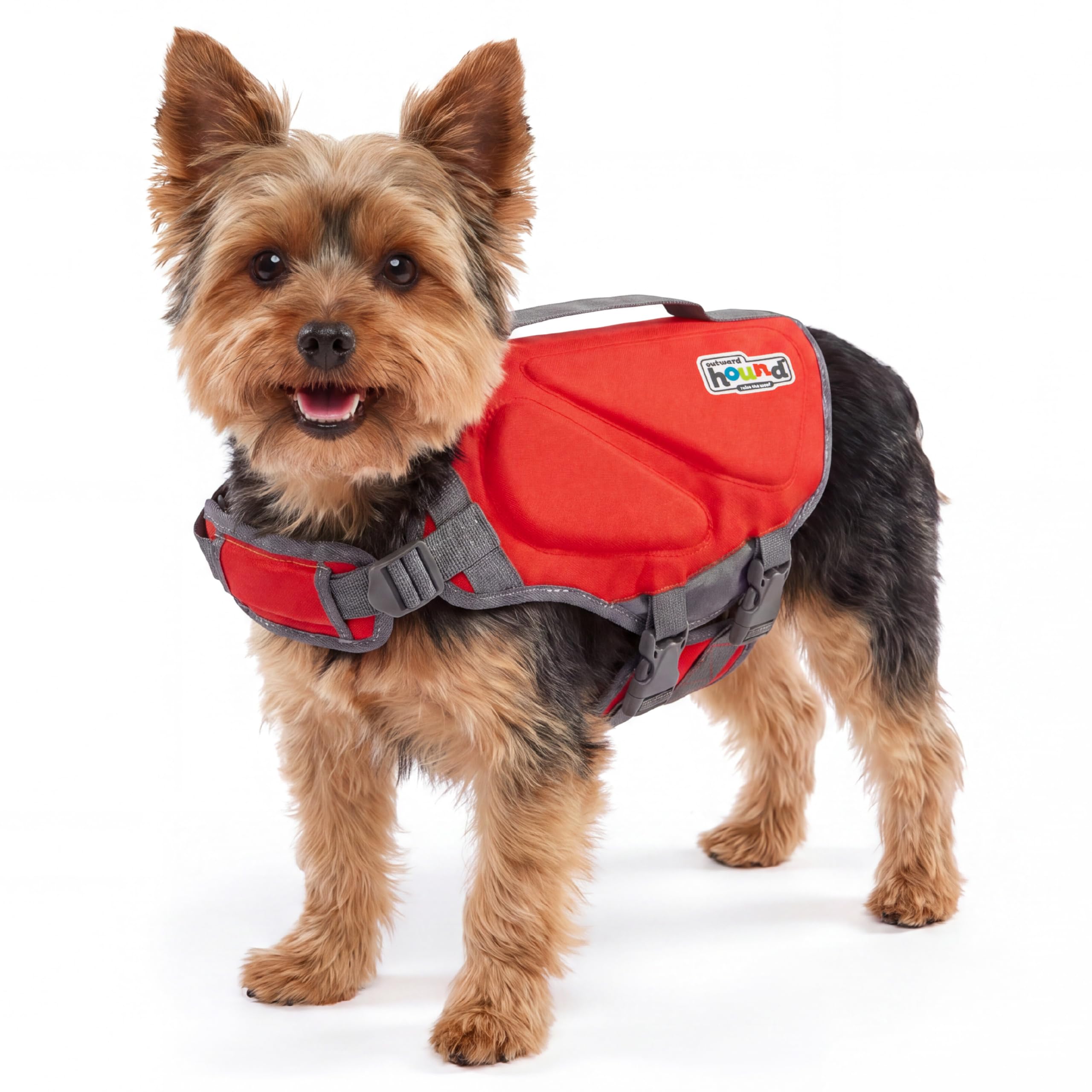 Outward Hound Dawson Dog Life Jacket, X-Small, Red