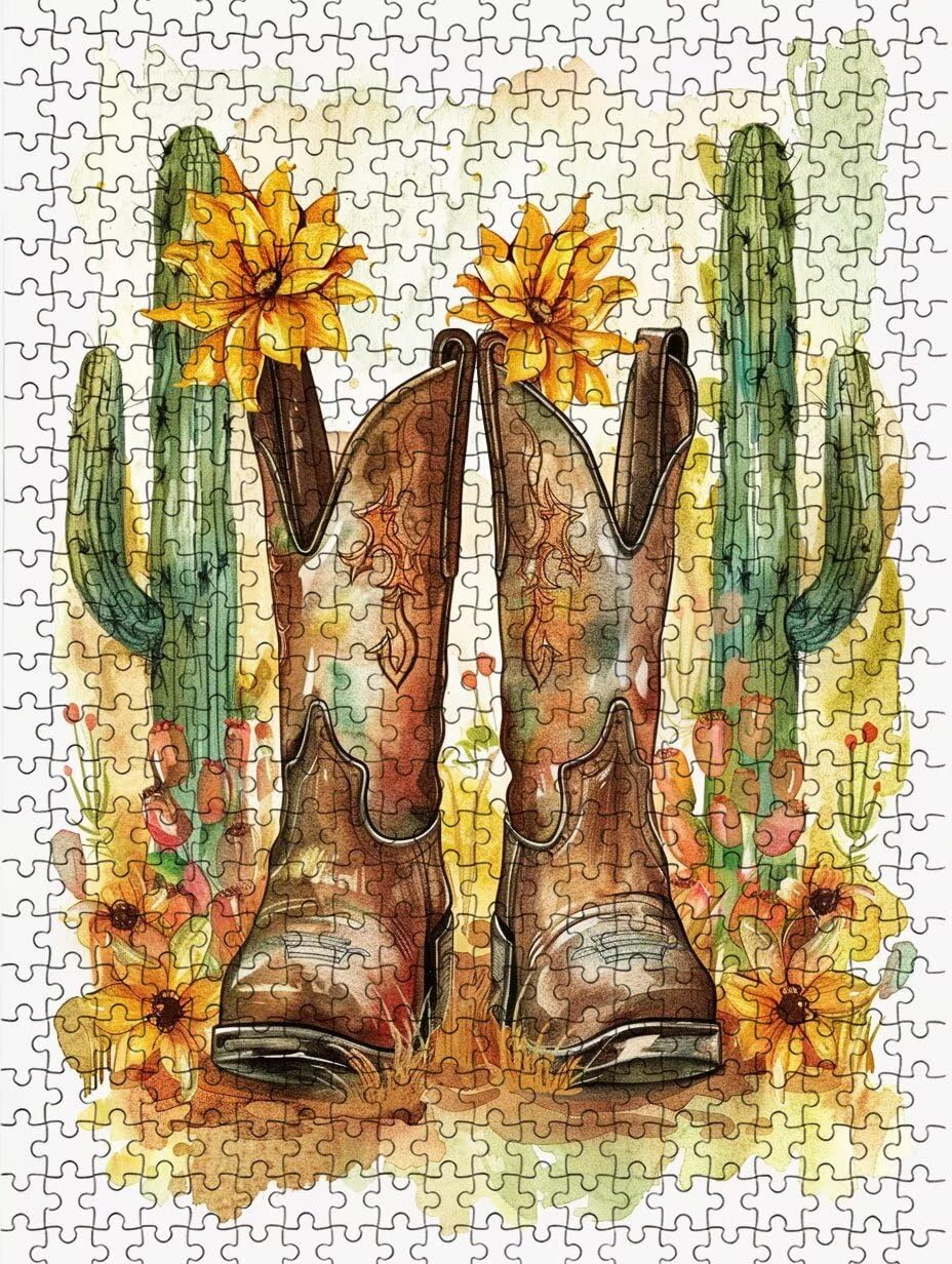 Zapatos De Girasol Puzzle 1000 Piezas, Rompecabezas Adultos Puzzle, Desafiante Puzzles de Decoración Juego de, Juego Educativo para Toda la Familia, para Regalo Decoración FNKL7-1026