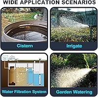 Vista 9 de WASSERMANN Bomba Sumergible Séptica de 4" para Efluente/Cisterna con Succión Inferior con Cable de 33 pies, 1/2HP, 115V/60HZ, 26GPM, Altura de 138