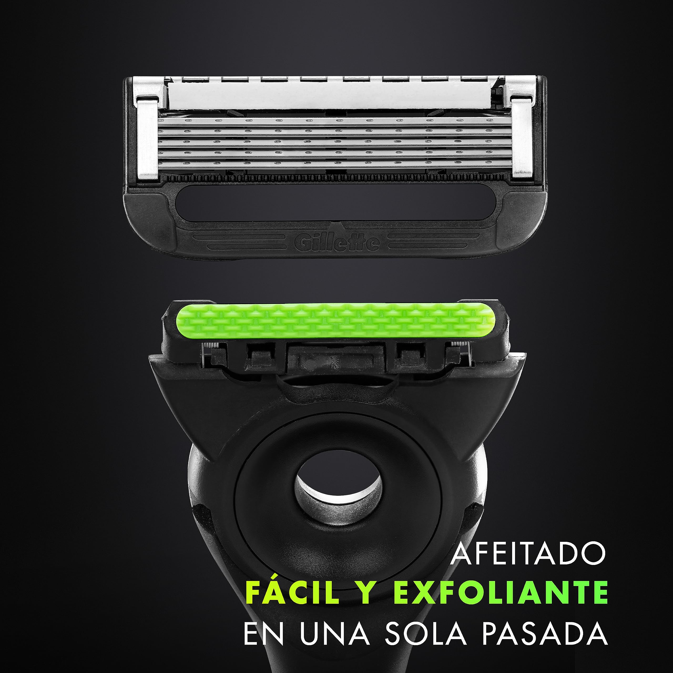 Gillette Labs Męska maszynka do golenia z 2 częściami i etui podróżnym