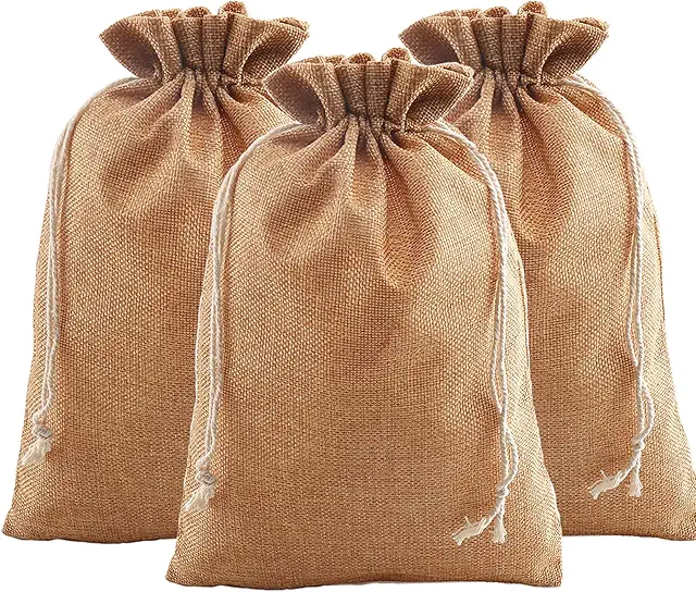 Bolsas de Yute 12pcs 20x30cm para Regalos, Bodas y Calendario de Adviento
