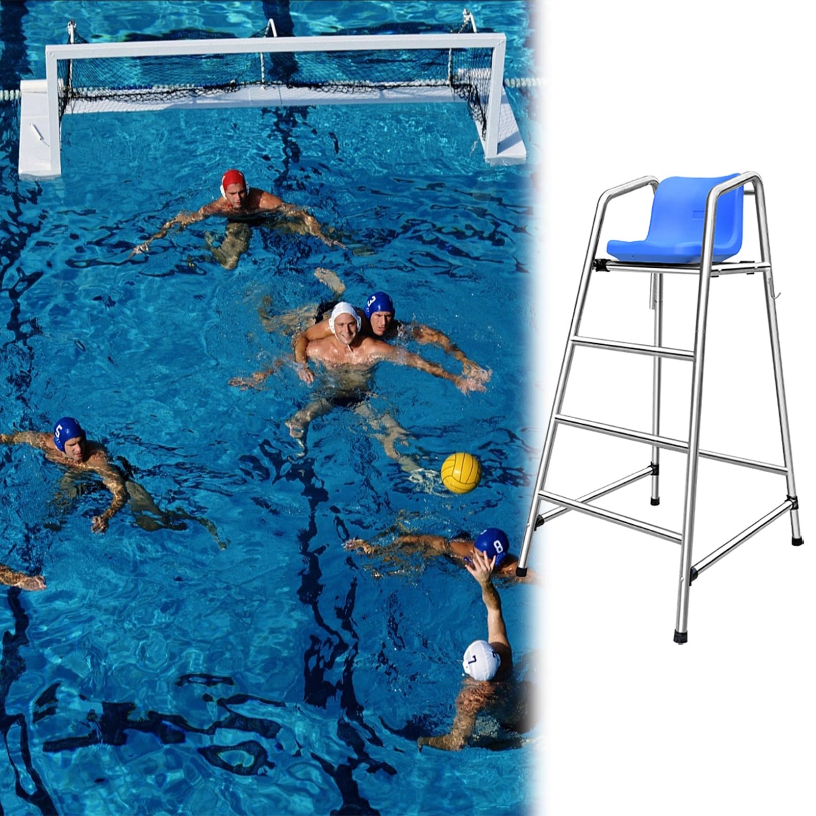 Chaise de sauvetage robuste pour la sécurité de la natation, la surveillance des jeux d'eau et l'observation de la plage