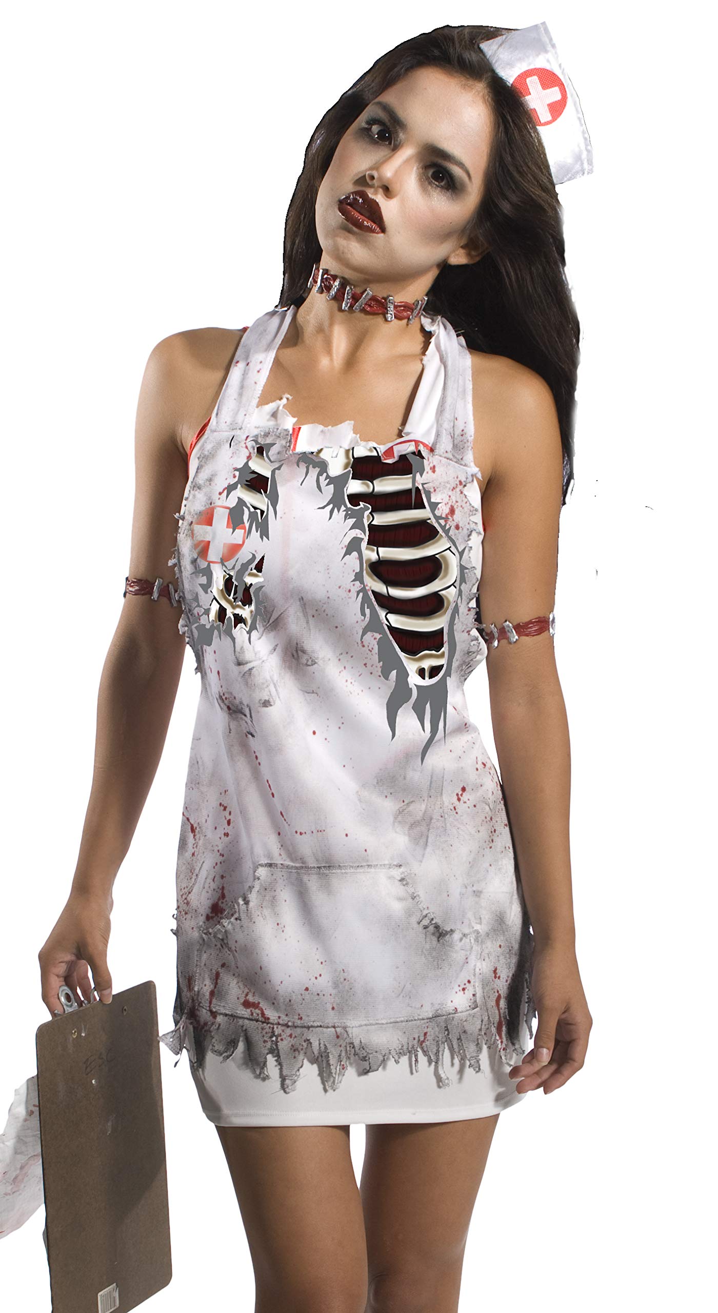 Rubies Zombie Nurse Apron Costume Accessory, wielokolorowa, jeden rozmiar