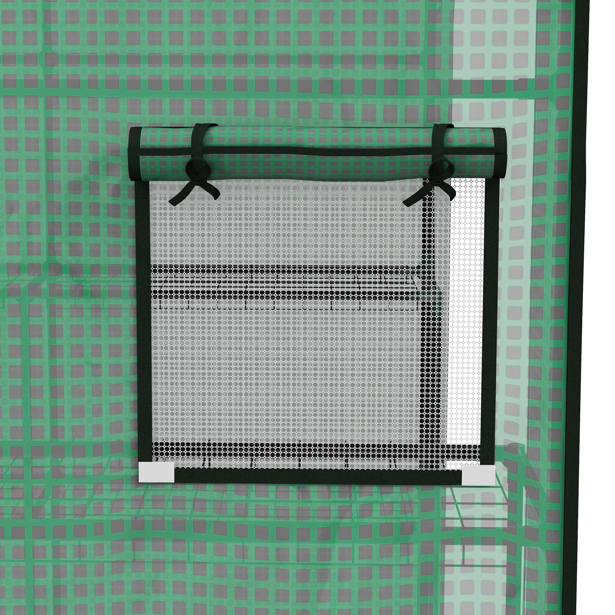 Outsunny Bâche de Remplacement pour Serre de Jardin 140 x 143 x 190 cm Anti-UV Vert