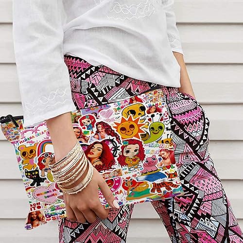 Miniatura 6 de RELYWE Singer Funny Makeup Bag Bolsa de maquillaje portátil Regalo elegante para amantes de la música y fanáticos, Cantante