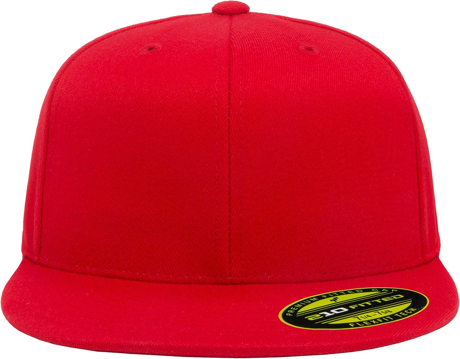 Flexfit Premium 210 Fitted Flat Brim Baseball Hat - Image 2