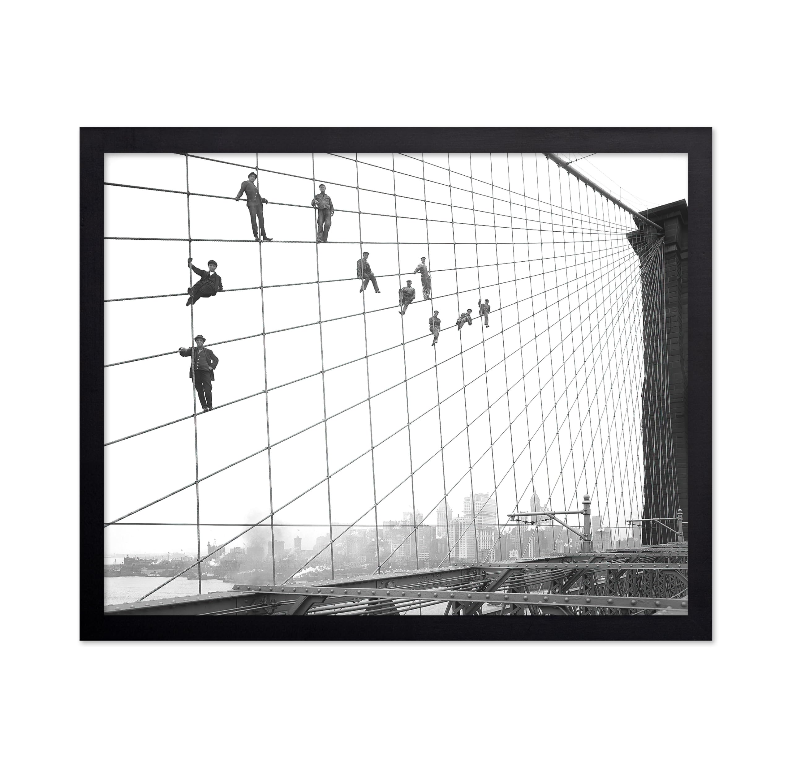 Poster Master Retro Painters on Brooklyn Bridge
