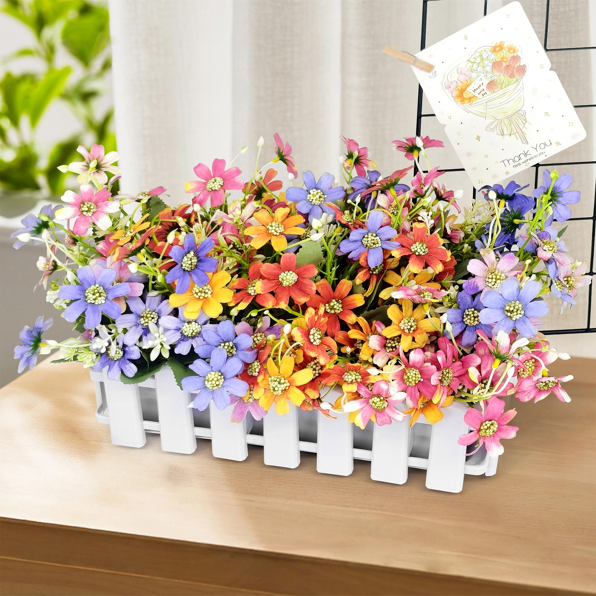 ROLLWAY 6 trossen kunstbloemen decoratieve nepbloemen UV