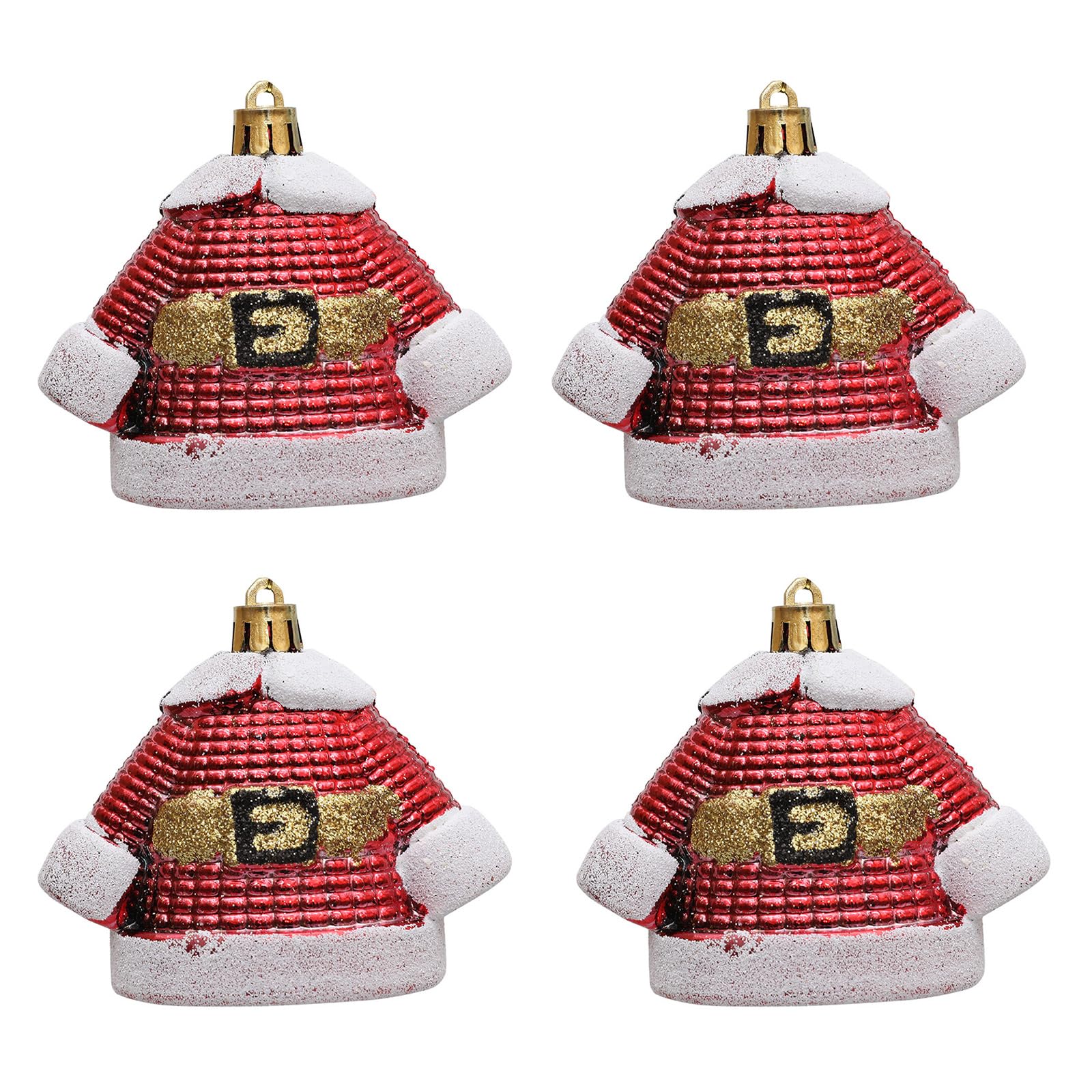 Buxuaaaa Clothing Of 4 Unique Christmas Tree Baubles Essential Ornaments Christmas Tree Hanging Pendant For Festival Celebration Assorted Ornaments