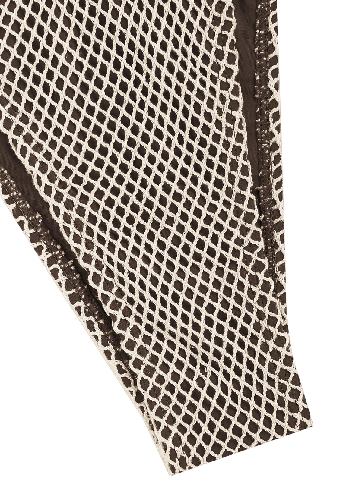 ZAFUL Women's Triangle Bikini Multiway Fishnet Tie Side Bandeau Halter String Bikini Set Two Piece Swimsuit Bathing Suits: 1-black Small