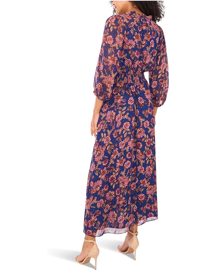 Vince Camuto 3/4 Puff Sleeve Tie Neck Maxi Dress - #2 of 3