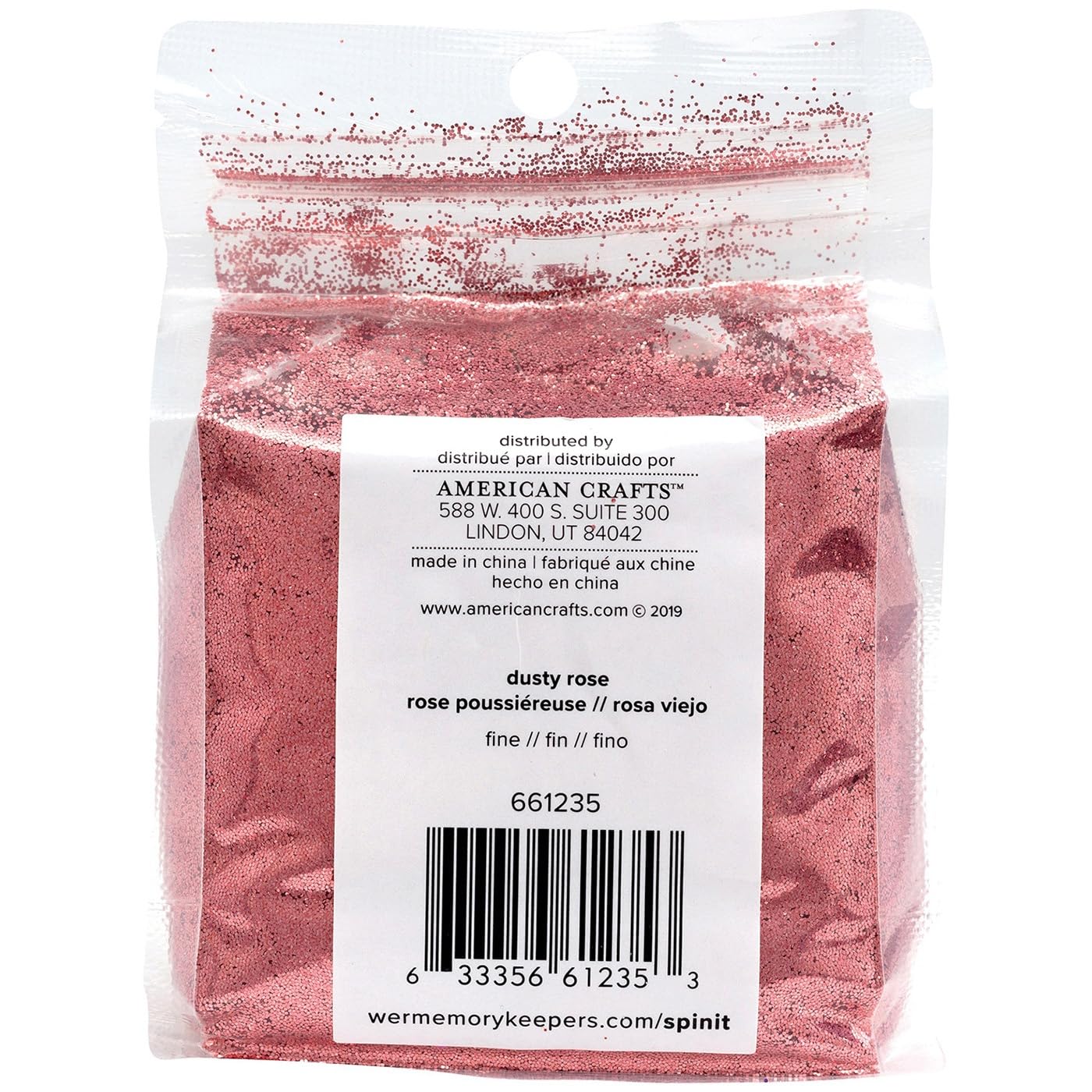 AMERICAN CRAFTS/WE R MEMORY Spin IT Glitter Dusty Rose