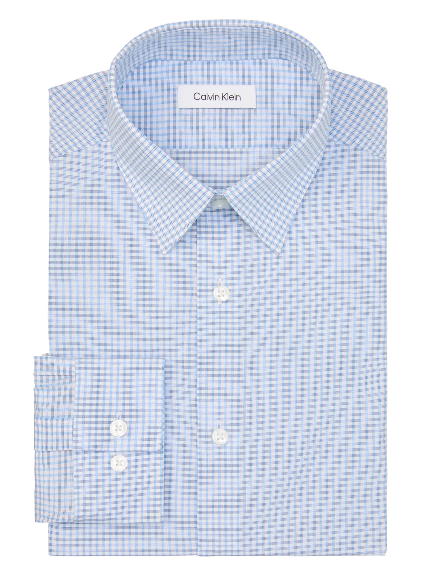 Calvin Klein Camisa Hombre Slim Stretch Shirt Manga Larga