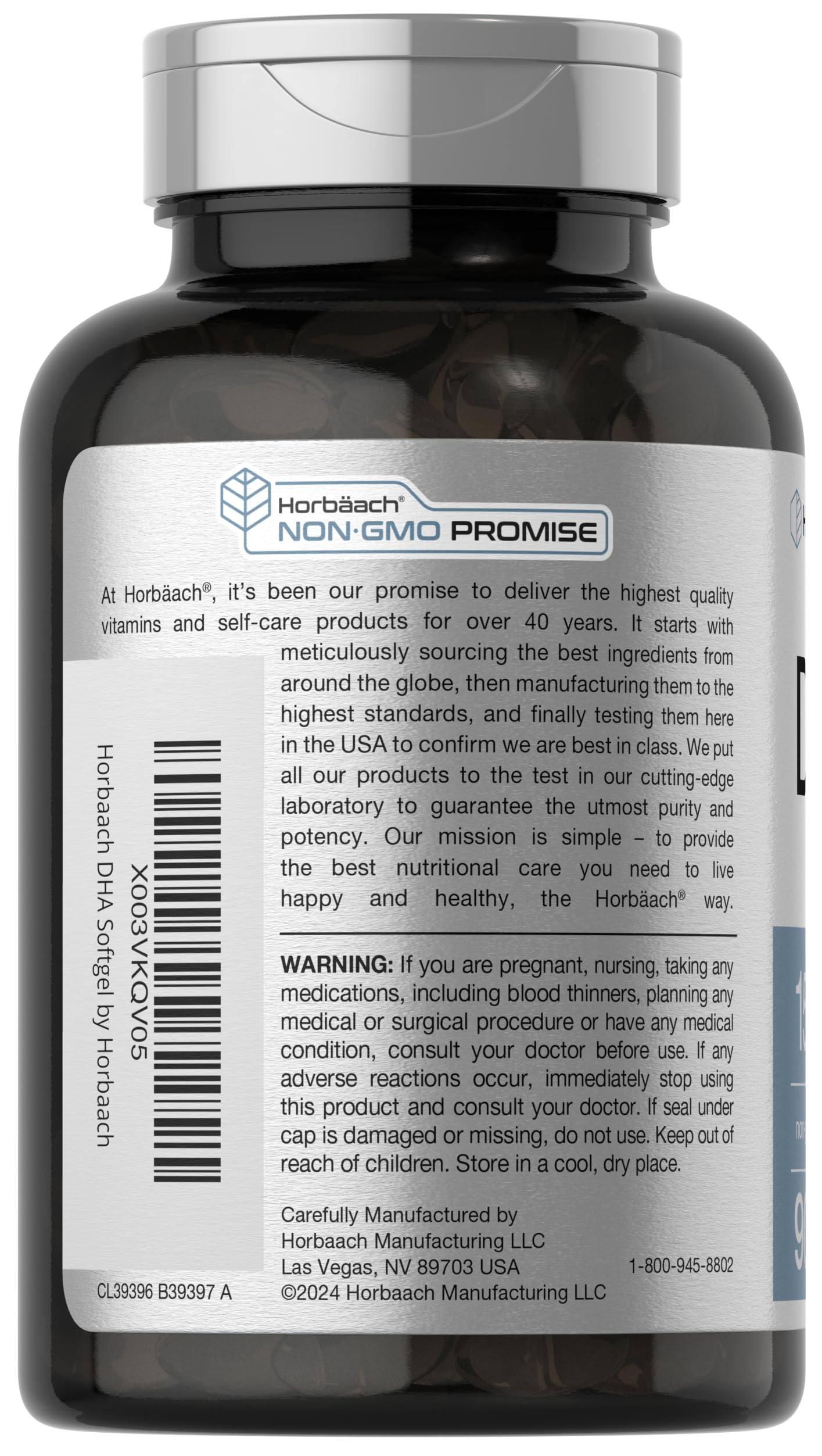 Horbaach DHA Supplement 1500mg | 90 Softgels | EPA, Omega 3, DHA — Amazon image 3