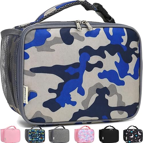 Lonchera térmica reutilizable para la escuela, térmicas, duraderas, congelables, para niños, niñas, hombres y mujeres, kit de lonchera portátil