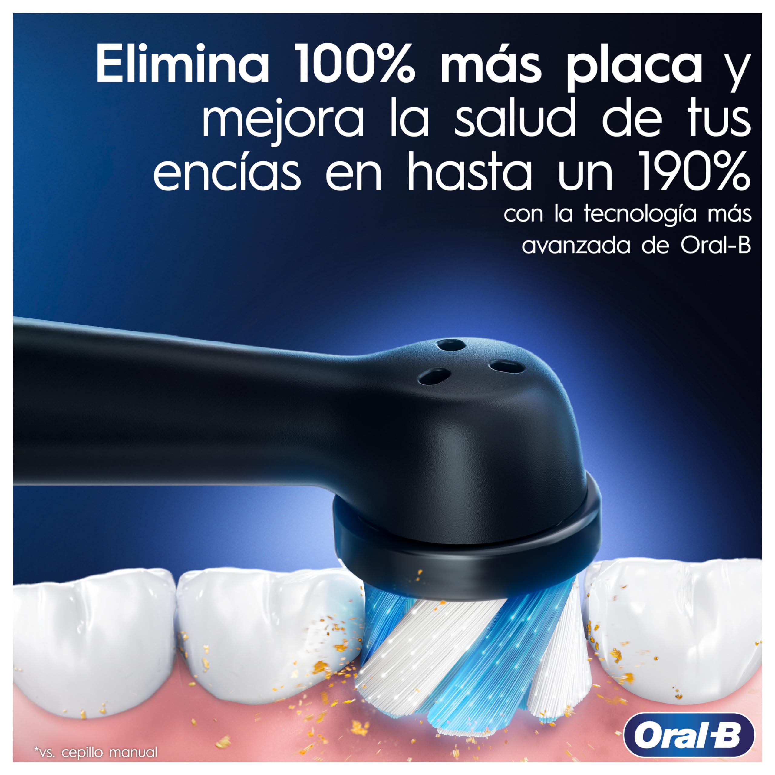 Oral-B iO 7N Cepillo De Dientes Eléctrico Blanco Inteligente Bluetooth, 2 Cepillos, 1 Estuche De Viaje