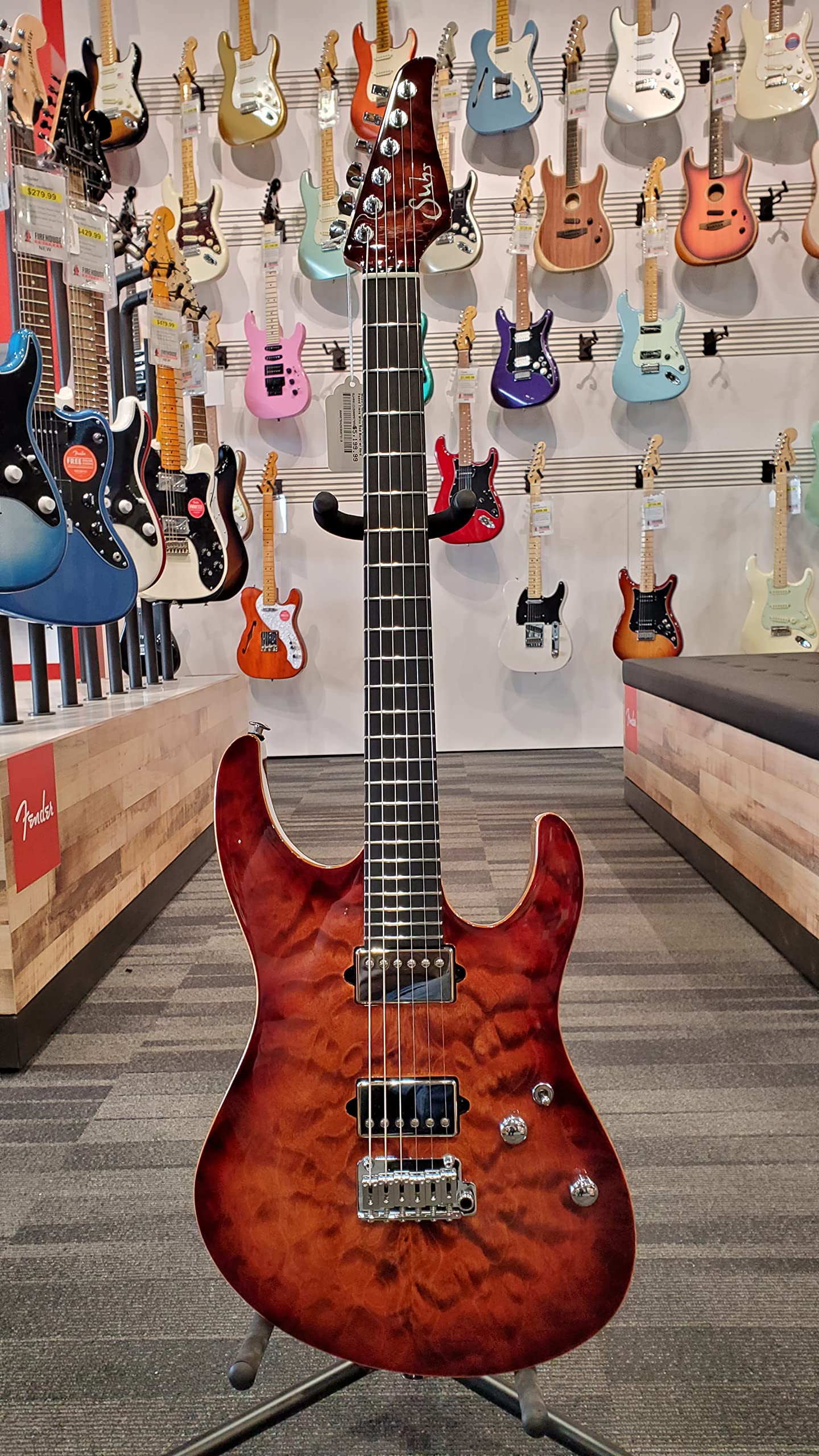 Suhr Firehouse Guitars Exclusive Modern Quilted Maple Electric Guitar