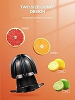 Vista 2 de Exprimidor de exprimidor de naranja Exprimidor eléctrico de cítricos y waflera 3 en 1 Sandwich Maker 1200W Panini Press