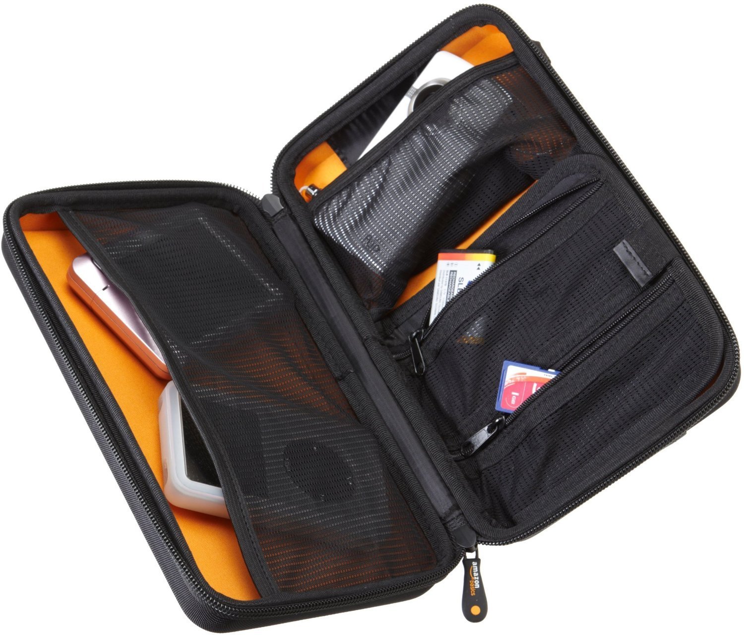 Alex T1 Custodia Viaggio Organizer Per Elettronica – Impermeabile, Cerniera YKK, Porta Cavi E Accessori, Nero