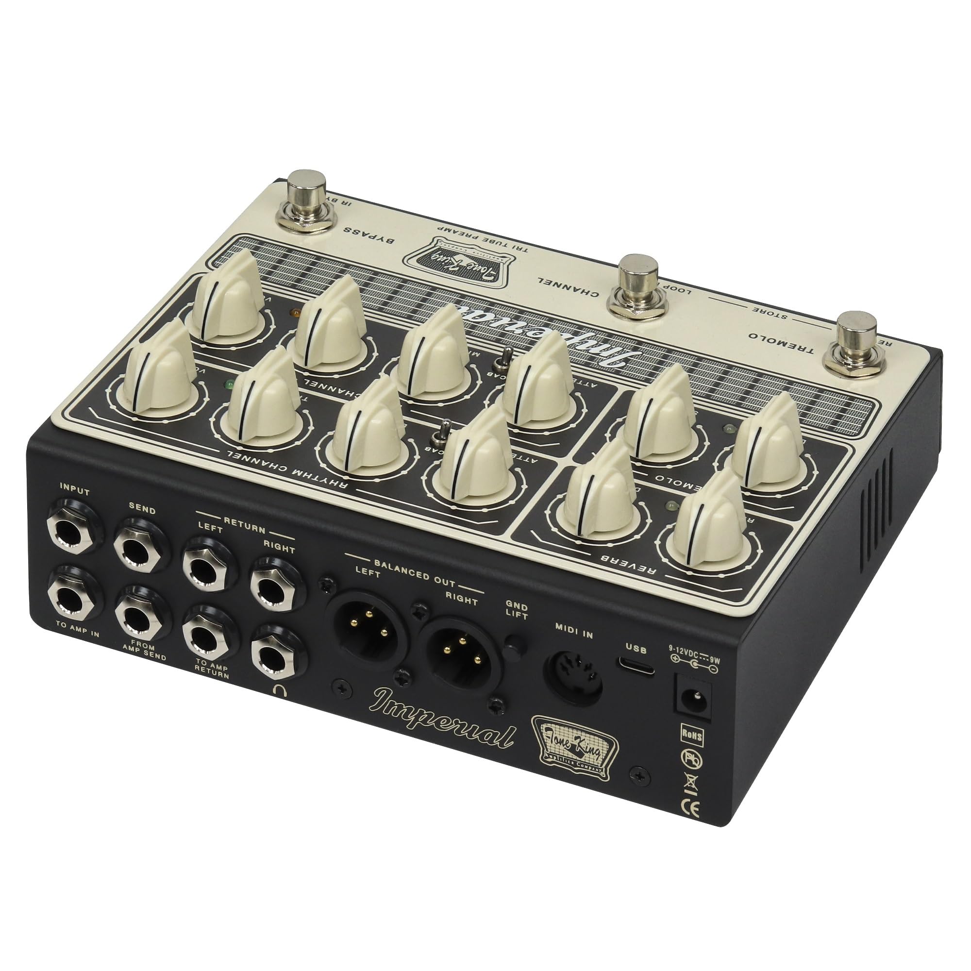 Tone King Imperial Tube Preamp Pedal with IR and MIDI : Amazon.sg
