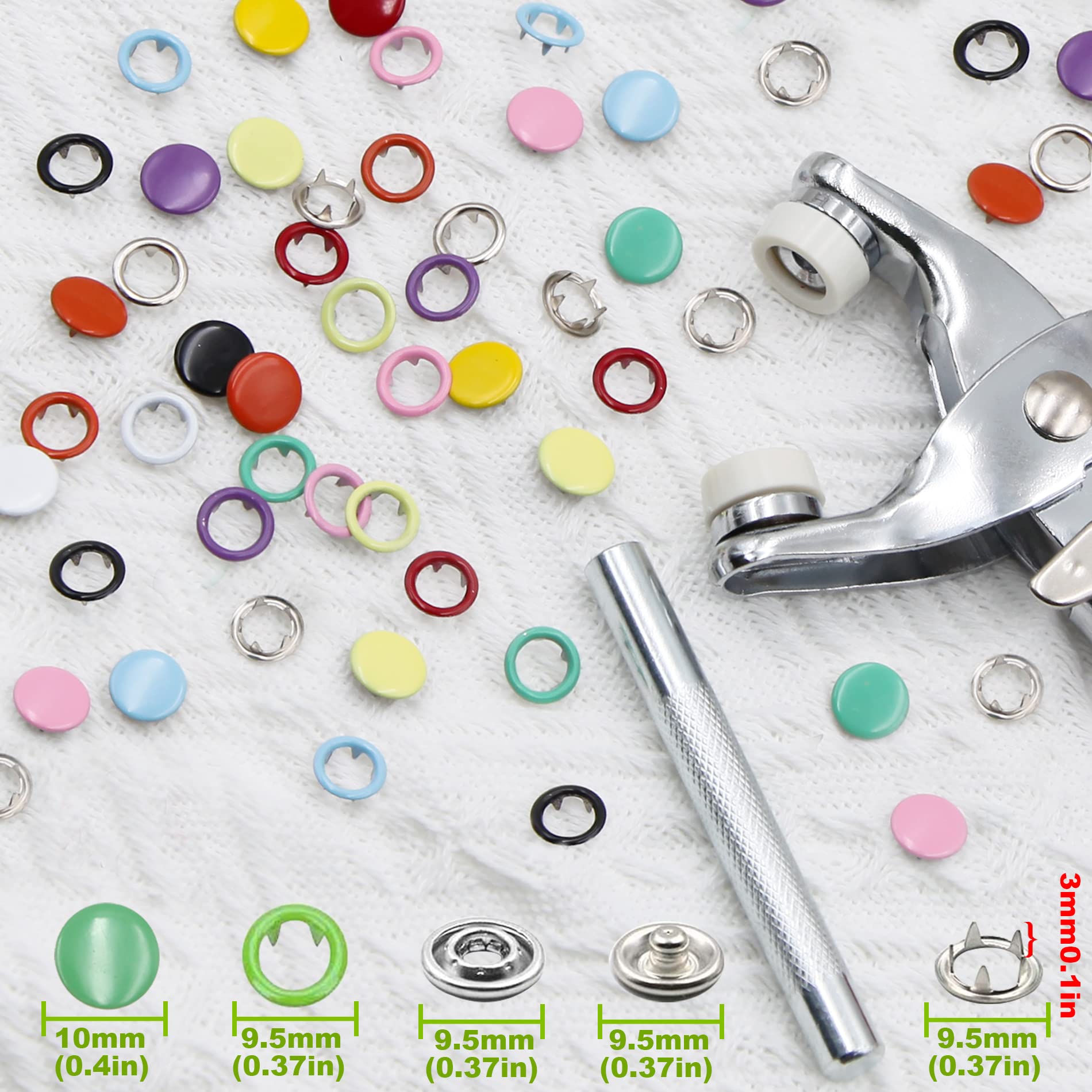 Lot De 6 Boutons En Fer/métal De Qualité Française - Pour Vêtements, Couture, Customisation - Neufs