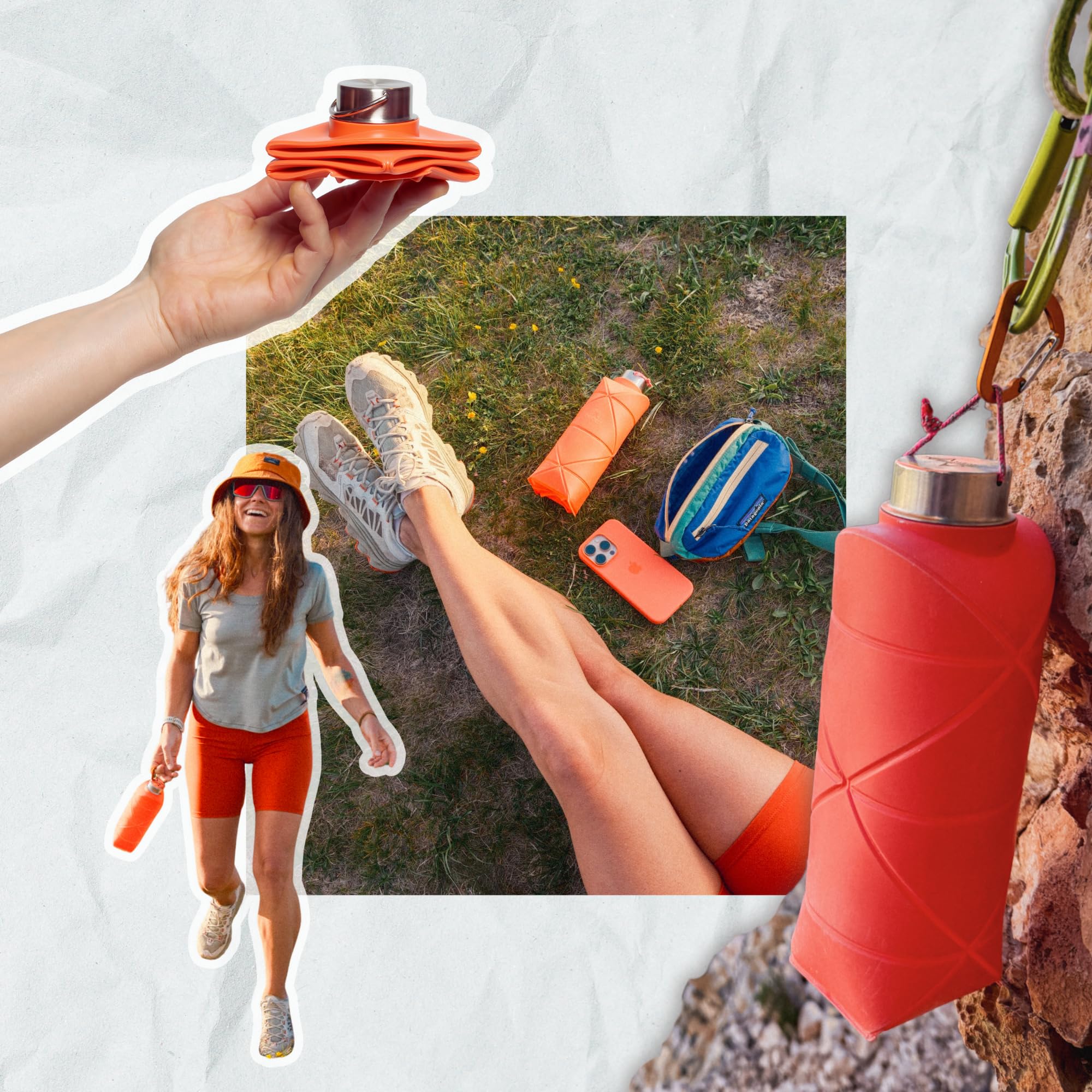 Amazon.com: Origami Collapsible Bottle V2 by DiFOLD | Folds to 2.2