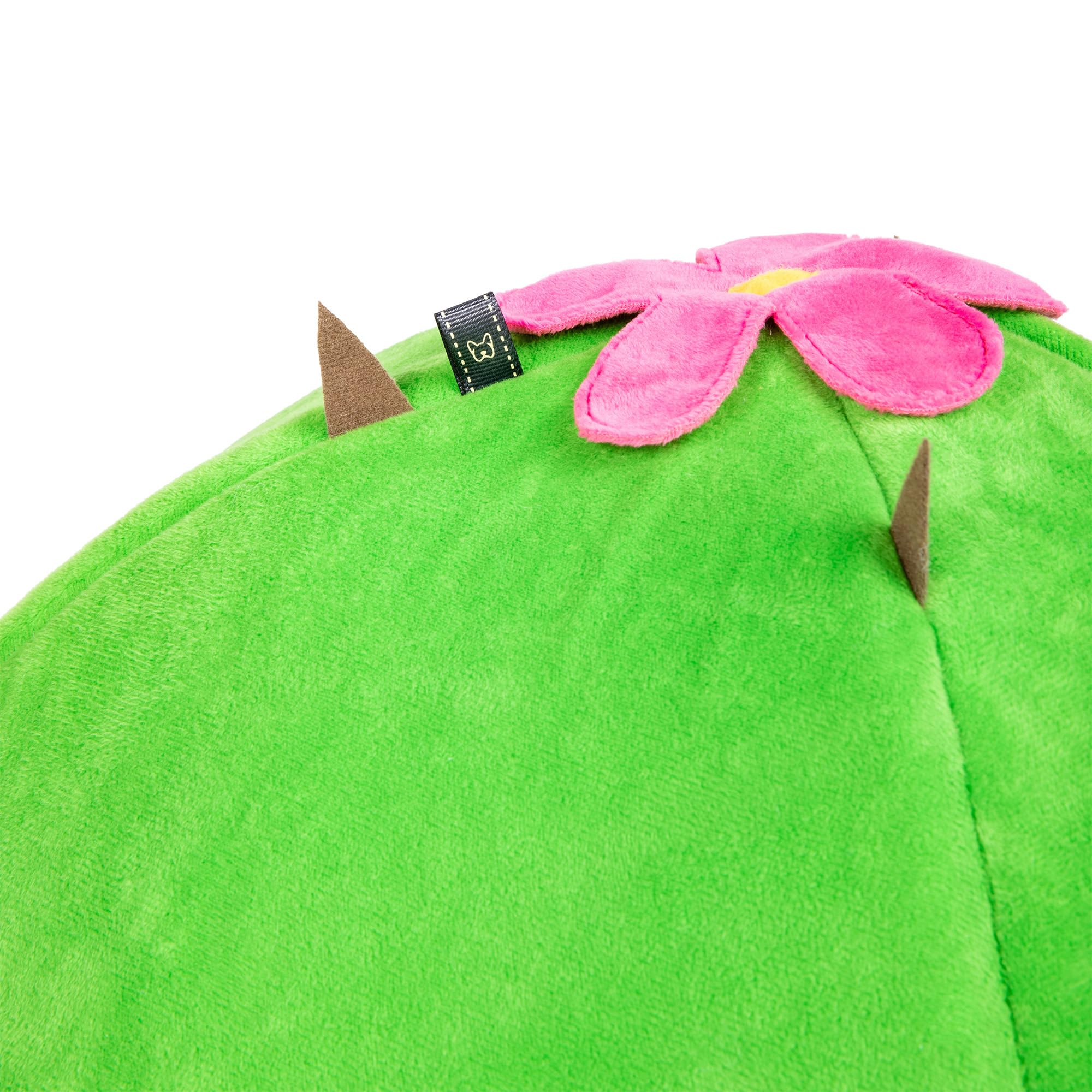 NANDOG Cactus Pet Bed in Green - Ultra Soft Micro Plush Material - Fun & Unique Design with Foam Construction - Ideal for Cats & Small/Medium Dogs