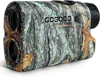 Gogogo Sport VproGS03 Laser Golf/Hunting Rangefinder, 1000/1200 Yards Laser Range Finder with 6X Magnification Ultra-Clear View, Lightweight, Slope, Pin-Seeker & Flag-Lock & Vibration