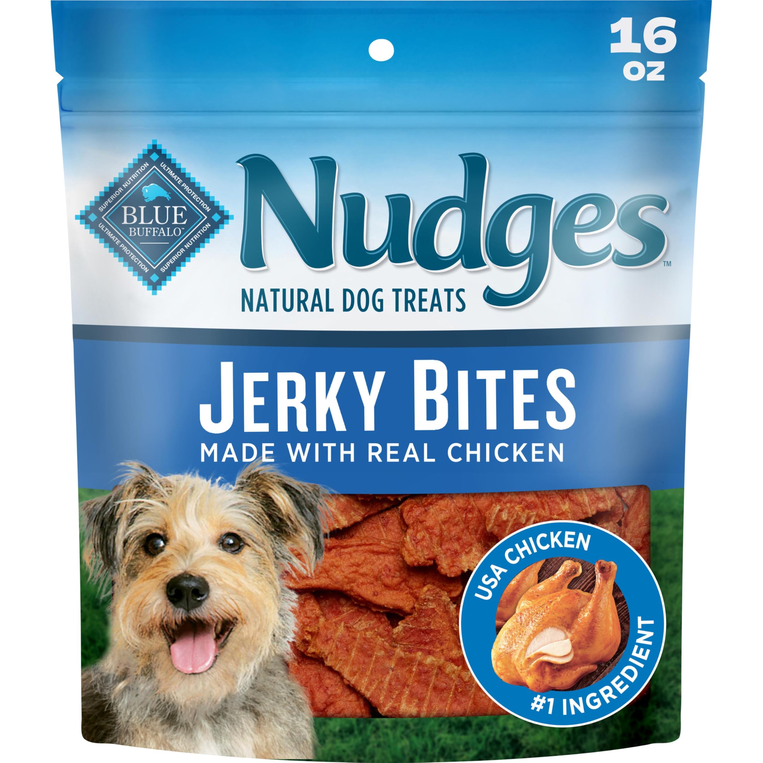Blue Buffalo Nudges Chicken Jerky Bites