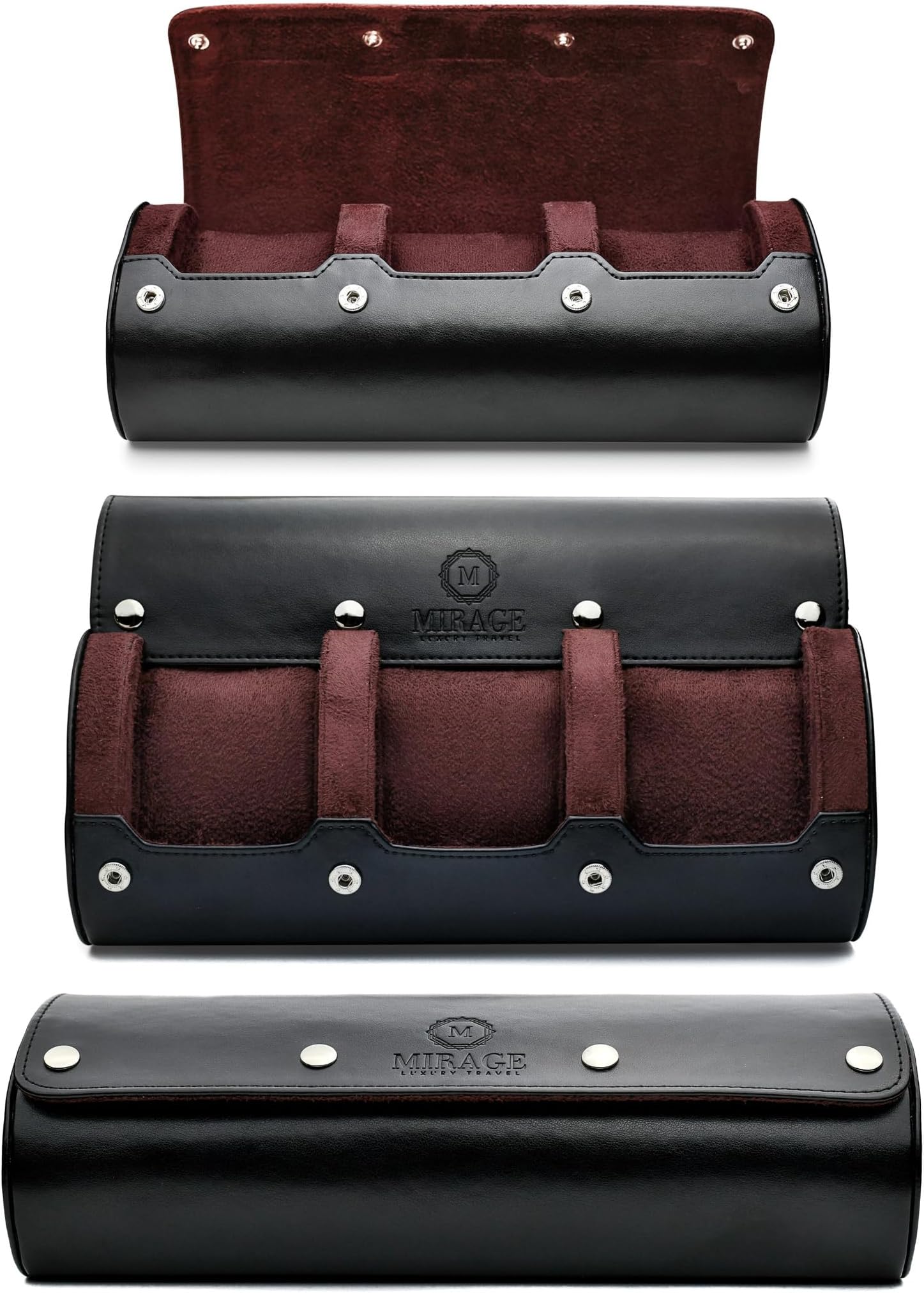 Watch Case for Men - Watch Roll Travel Case - Storage Organizer and Display - Mirage Watch Roll Case…