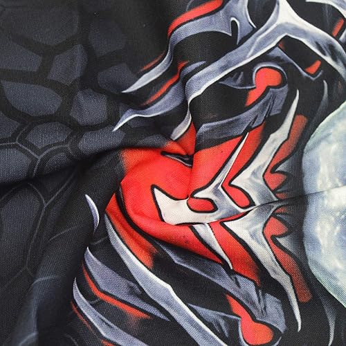 Miniatura 103 de Obacle - Tapabocas con cuello polar y de estilo de pañuelo contra el polvo y el sol para hombre y mujer Calavera Azul Ojo y Nariz