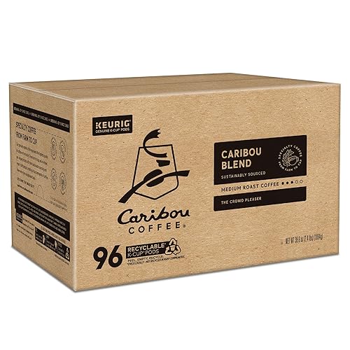 Miniatura 13 de Caribou Coffee Caribou Blend Keurig - Cápsulas K-Cup de una sola porción, café tostado medio, 96