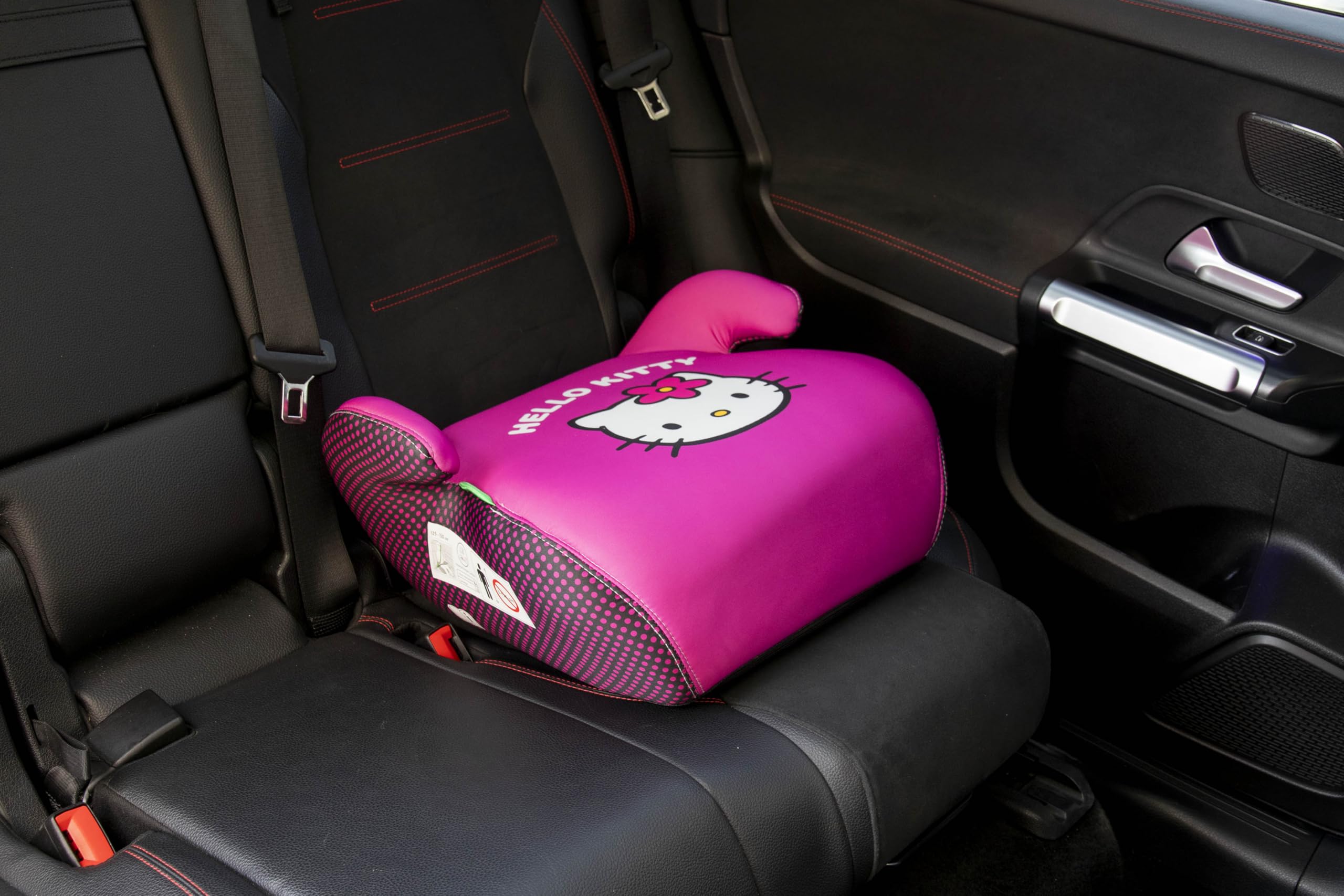 Hello Kitty Rehausseur pour Enfant Nouvelle Homologation européenne I-Size R129/03. Housse Amovible de 3 cm. pour Les garçons et Les Filles de 125 à 150 cm, Rose