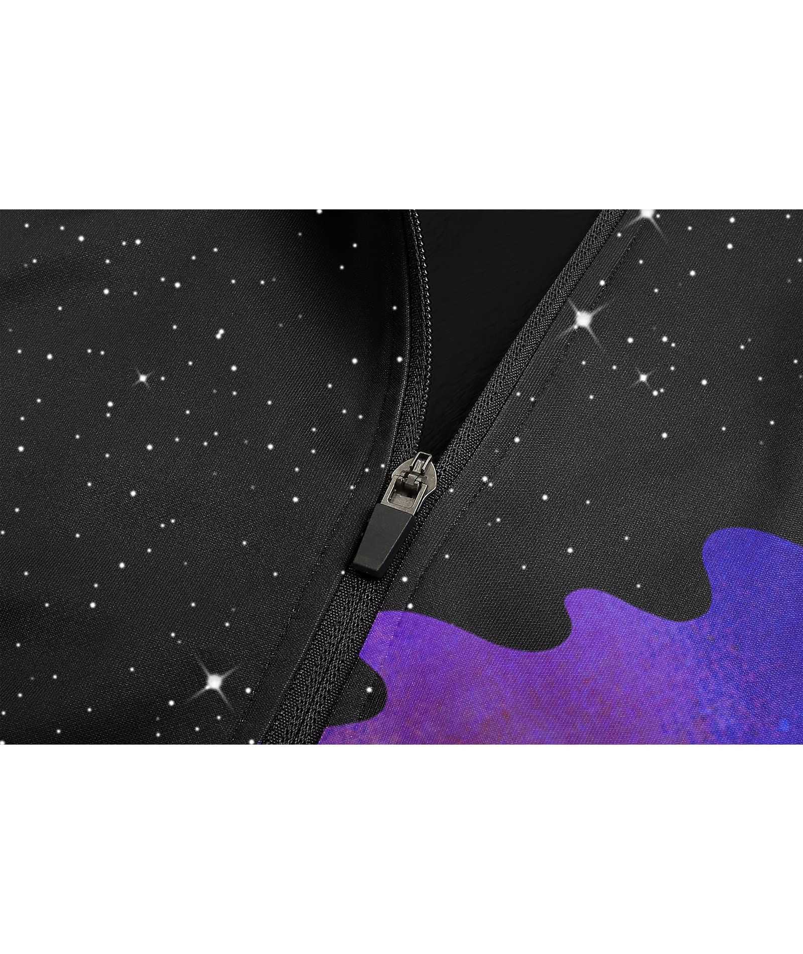igeekwell Sudadera con capucha para hombre, estampado de manga larga con cremallera, forro polar, chaqueta de invierno para hombre, para senderismo, correr, deportes al aire libre (crepúsculo-3XL),