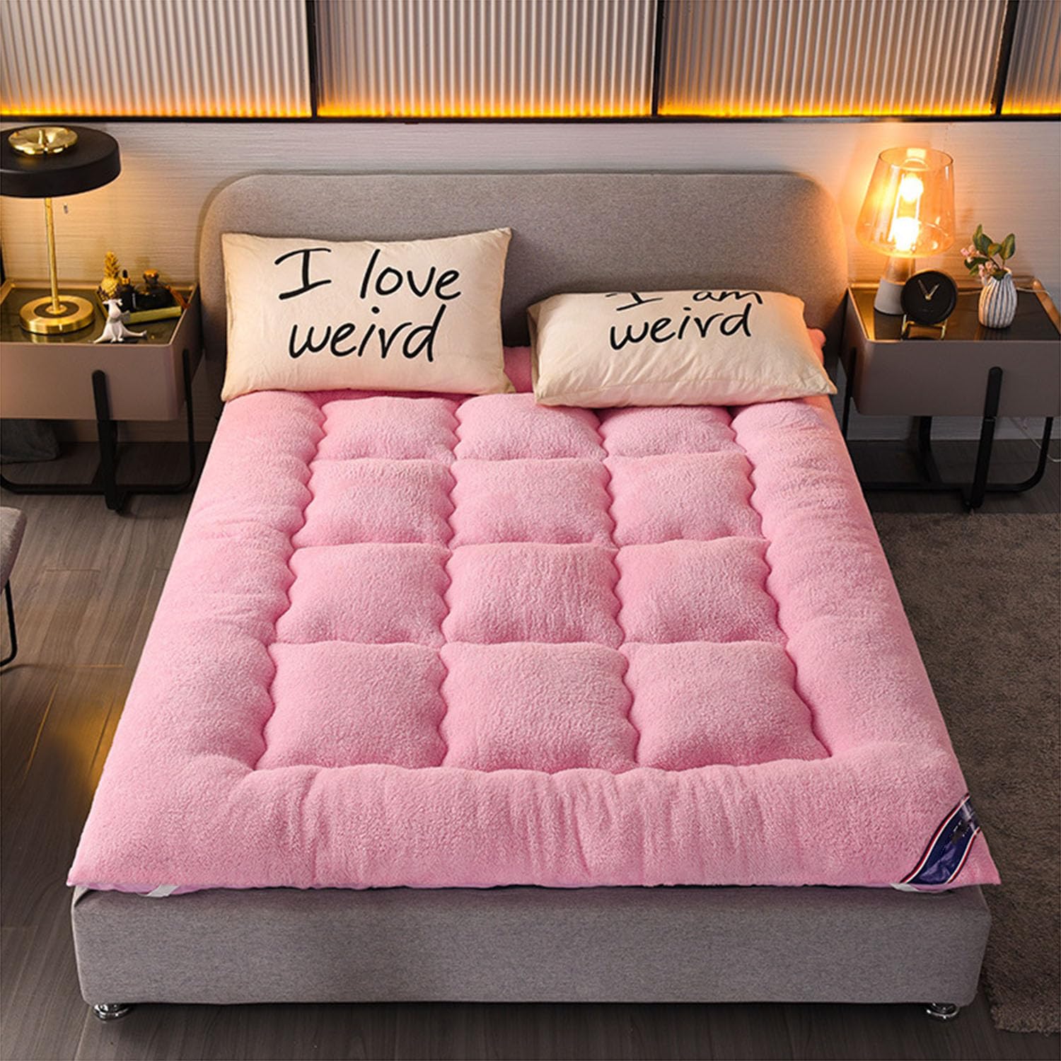 WNRLL Mattresses Futon Thicken Futon Floor Mattress Soft Folding Portable Mattress Double Single Japanese Futons, Japanese Tatami Roll Mat Foldable,03,90 * 200cm