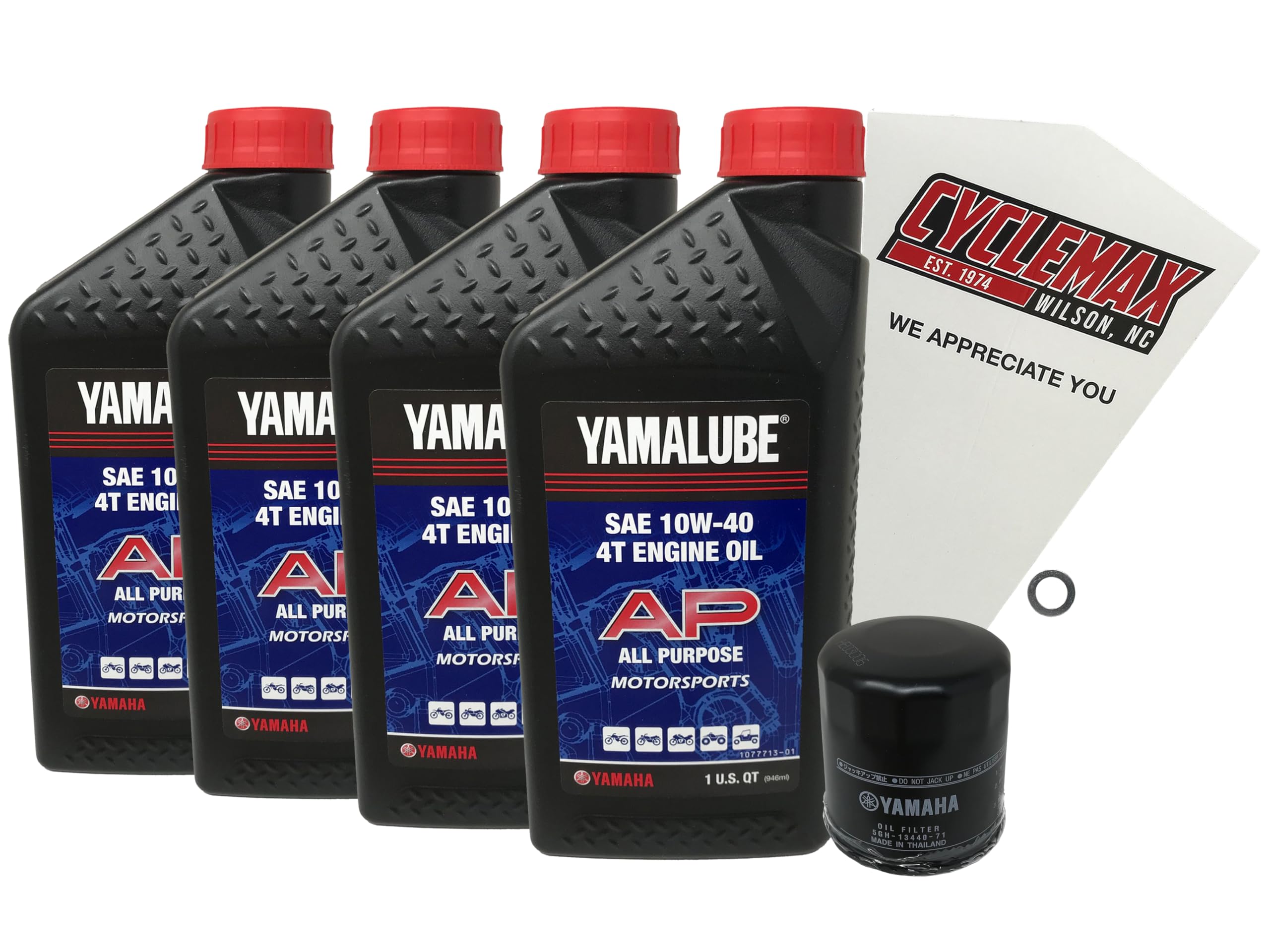 Amazon.com: CYCLEMAX Standard Yamalube Oil Change Kit Compatible