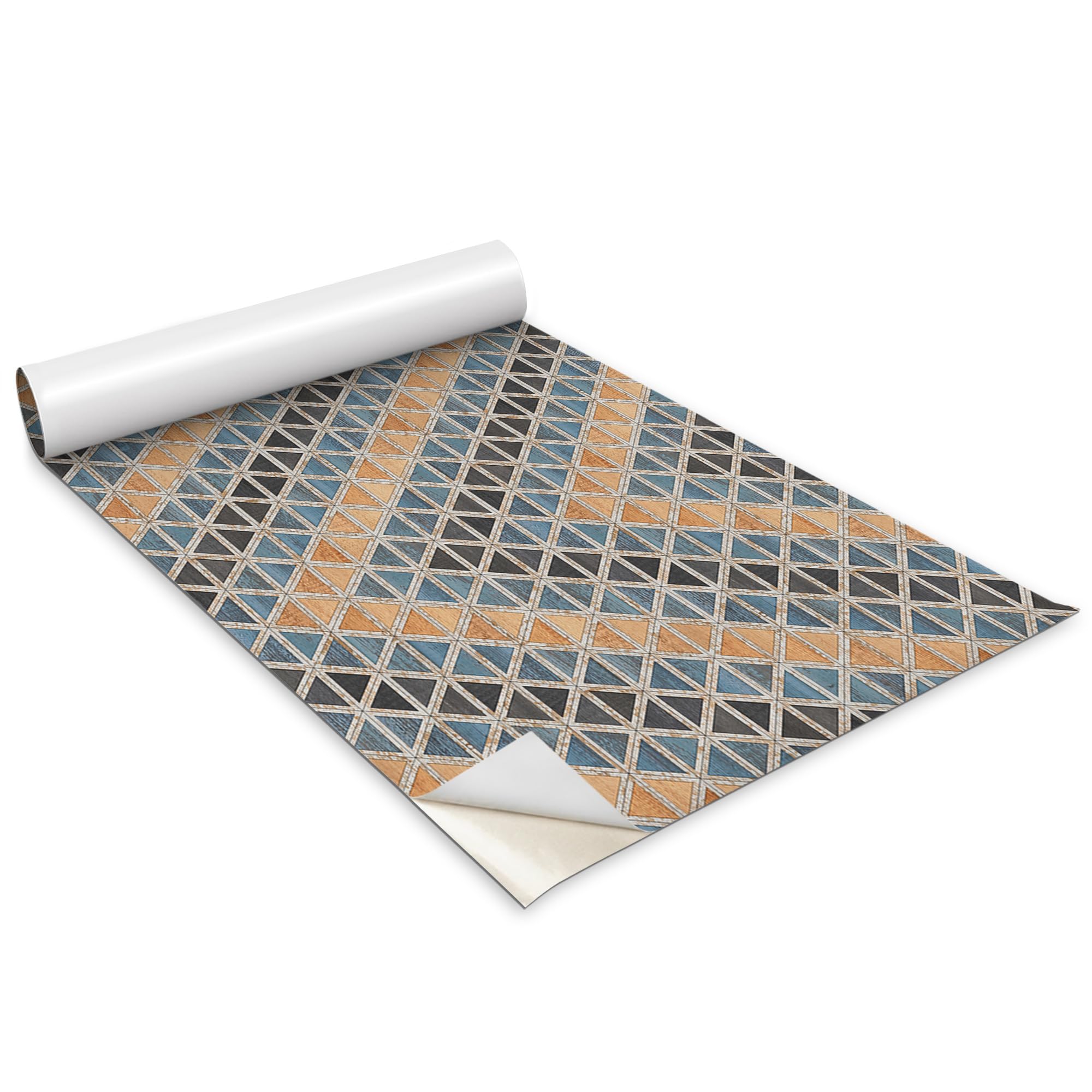 Papel pintado mate chevron 100x50 cm autoadhesivo para renovar armarios y puertas