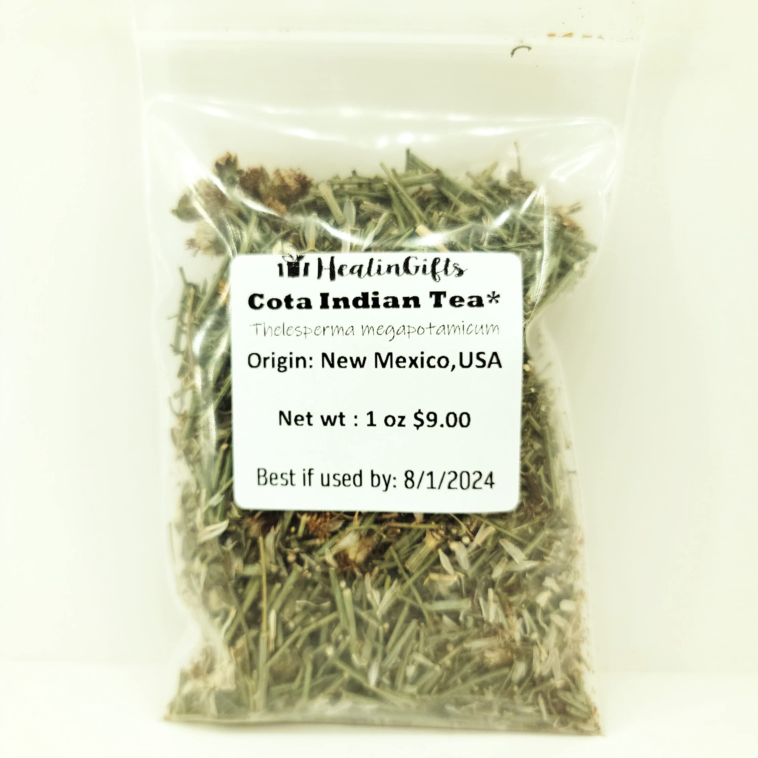 HealinGifts Cota Indian Tea Greenthread Thelesperma cut 1 ounce