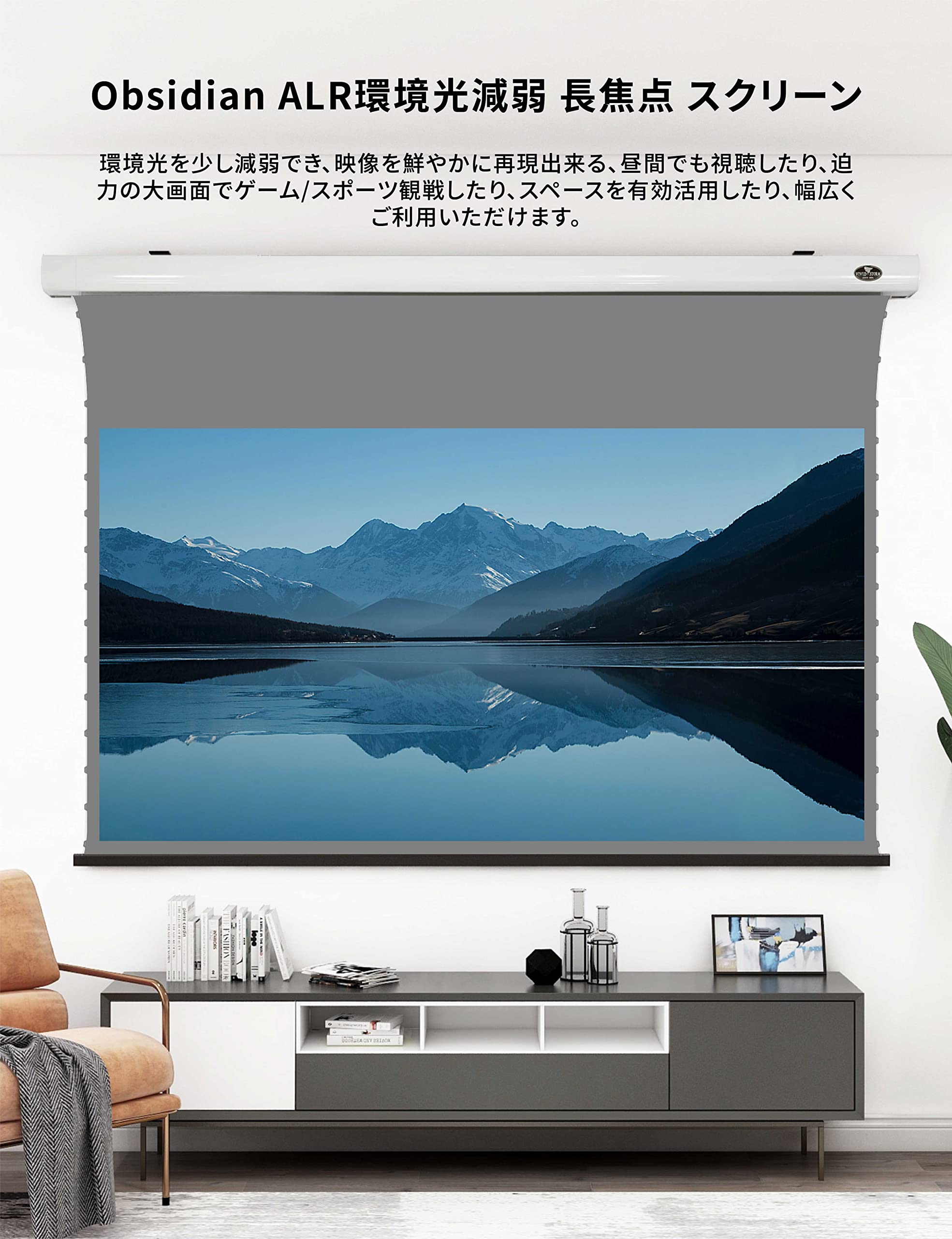 Amazon.co.jp: スクリーン プロジェクター用 長焦点 100インチ