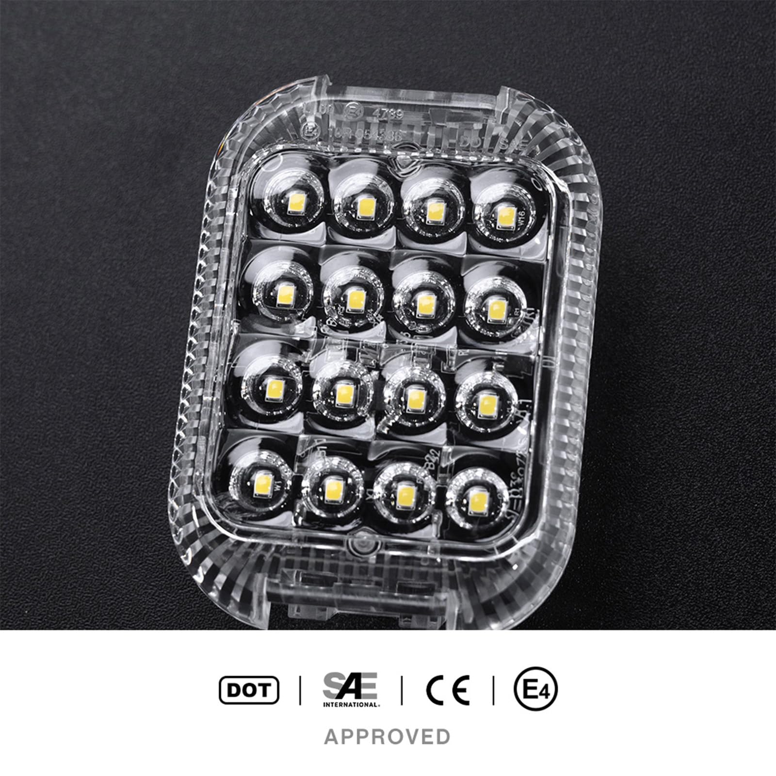 4 luci a LED per area di carico posteriore per F.ord Transit MK6 MK7 MK8 2000-2024, F.ord Transit Courier/Custom/Connect Panel Van Interior Load Van Cabin Lamp