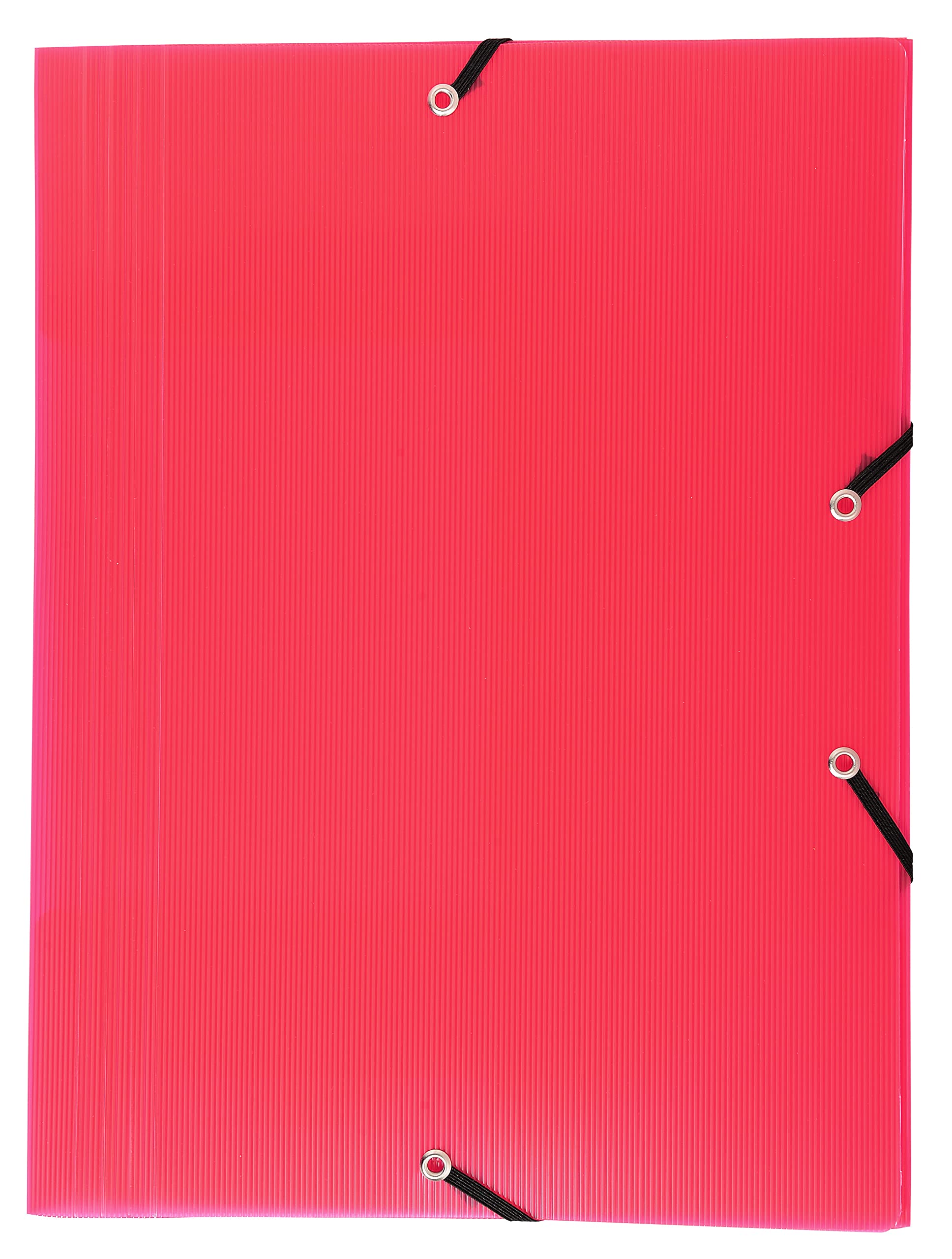 Exacompta 55877SE Packung (mit 10 Sammelmappen Linicolor, mit 3 Klappen, Gummizug, aus festem PP, DIN A4, 21 x 29,7 cm) 10er Pack farbig sortiert