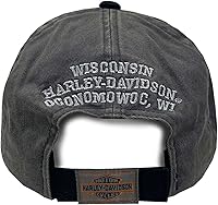 Vista 2 de Harley-Davidson, Nostalgic Bar & Shield - Gorra de béisbol negra para hombres, BC31380