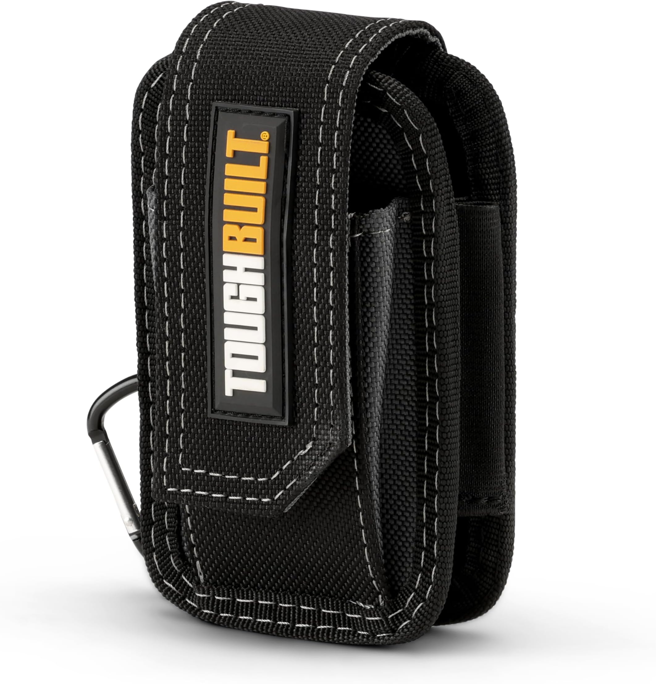Smart Phone Pouch + Notebook & Pencil - Soft, Scratch Proof Lining, Fits Most Smart Phones, Includes ToughBuilt Notebook, Carpenter Pencil, and Carabiner (TB-33) New
