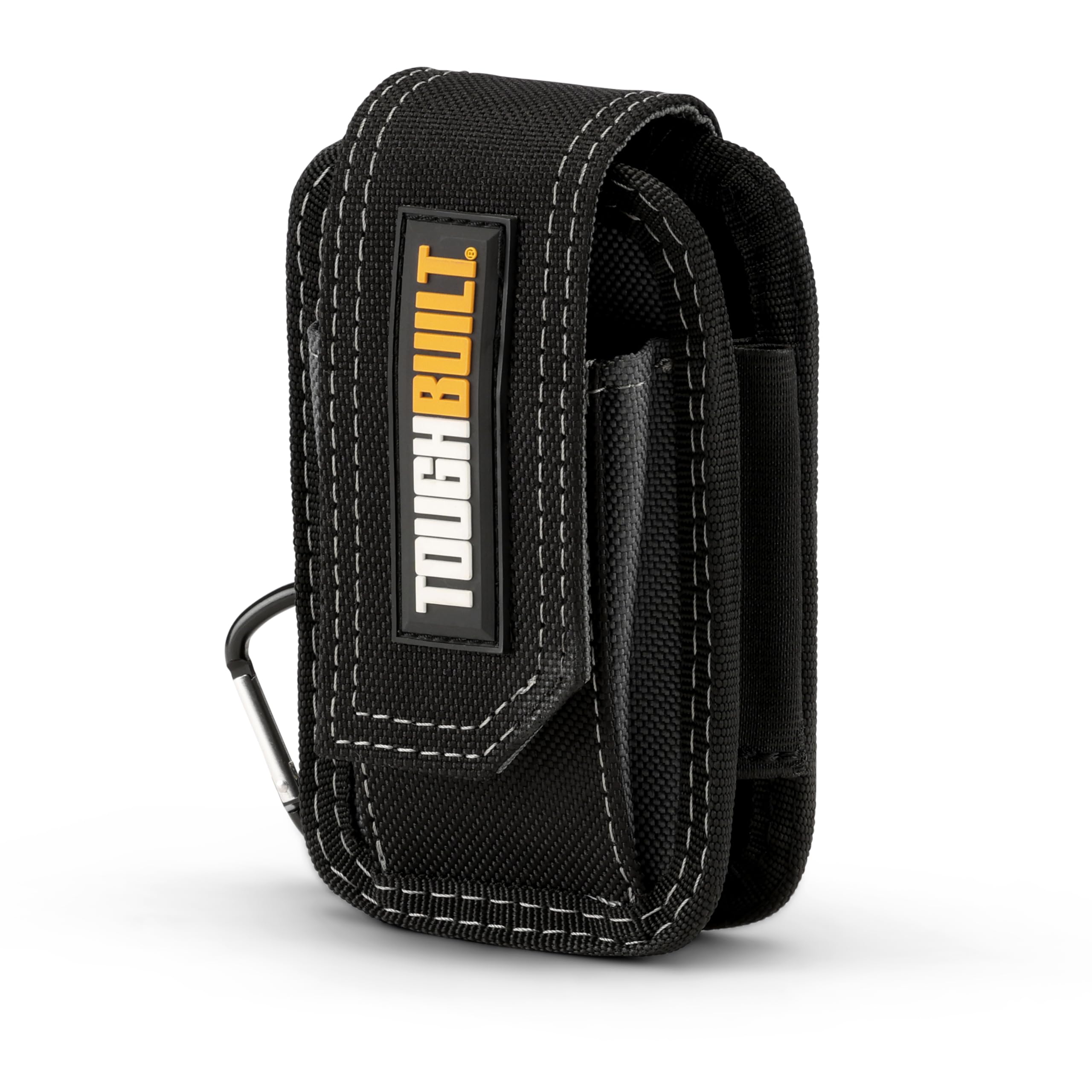Smartphone Pouch, Heavy-Duty Phone Holder, Reinforced 1680D Fabric, Adjustable Security Flap, and Belt Clip for Secure Access on Jobsite or in The Field (TB-33C)